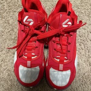 Nike Red and White Sneakers